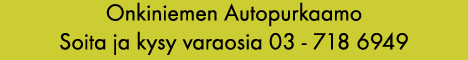 Onkiniemen autopurkaamo nissan